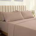 LuxClub 7 PC Split King Sheet Set - Silky Deep Pocket Cooling
