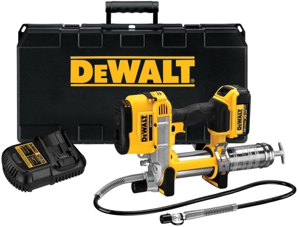 DEWALT Grease Gun Kit 20V MAX for High-Pressure Greasing Tasks