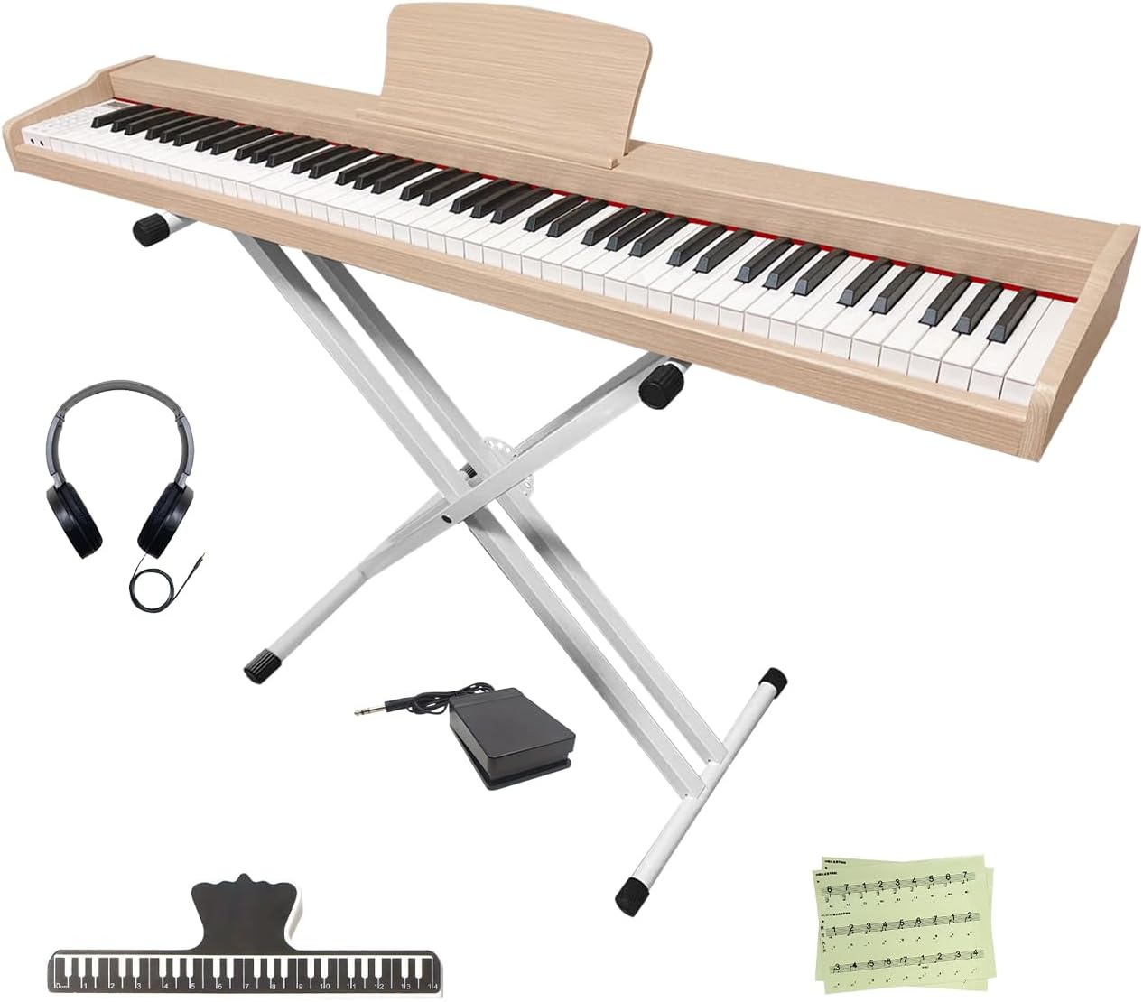 Longeye 88-Key Electric Piano - Semi Weighted Keys
