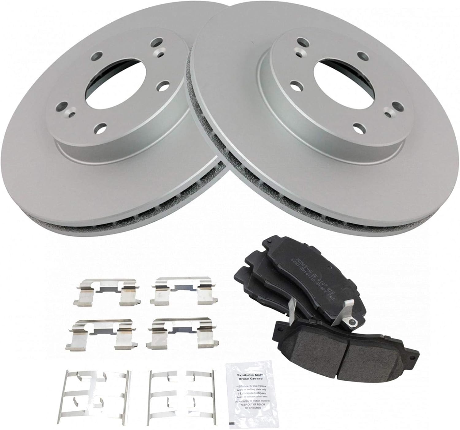 TRQ Front Brake Pad & Rotor Kit for 1998-2002 Honda Accord