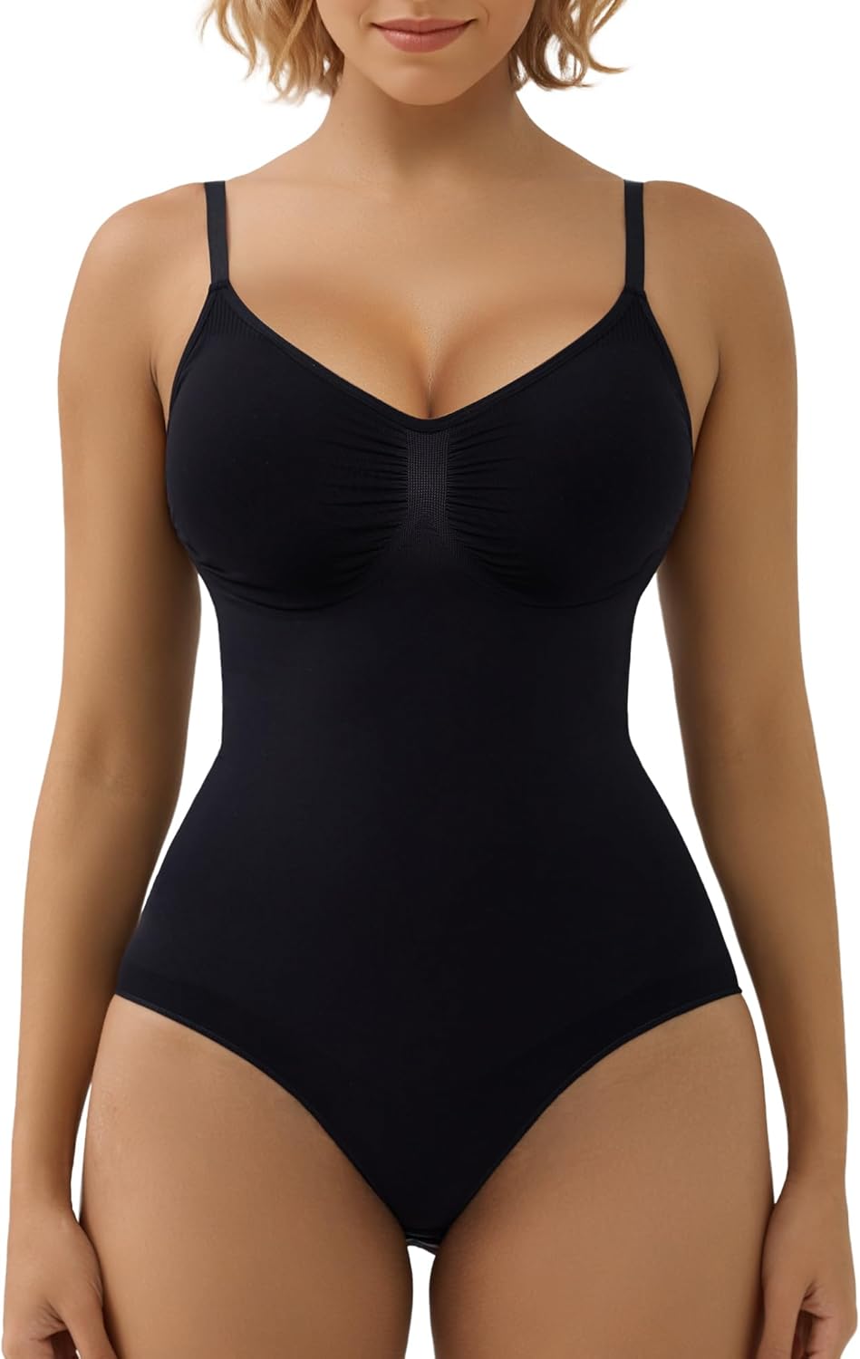 SHAPERX Women's Shapewear Bodysuit for Tummy Control and Comfort