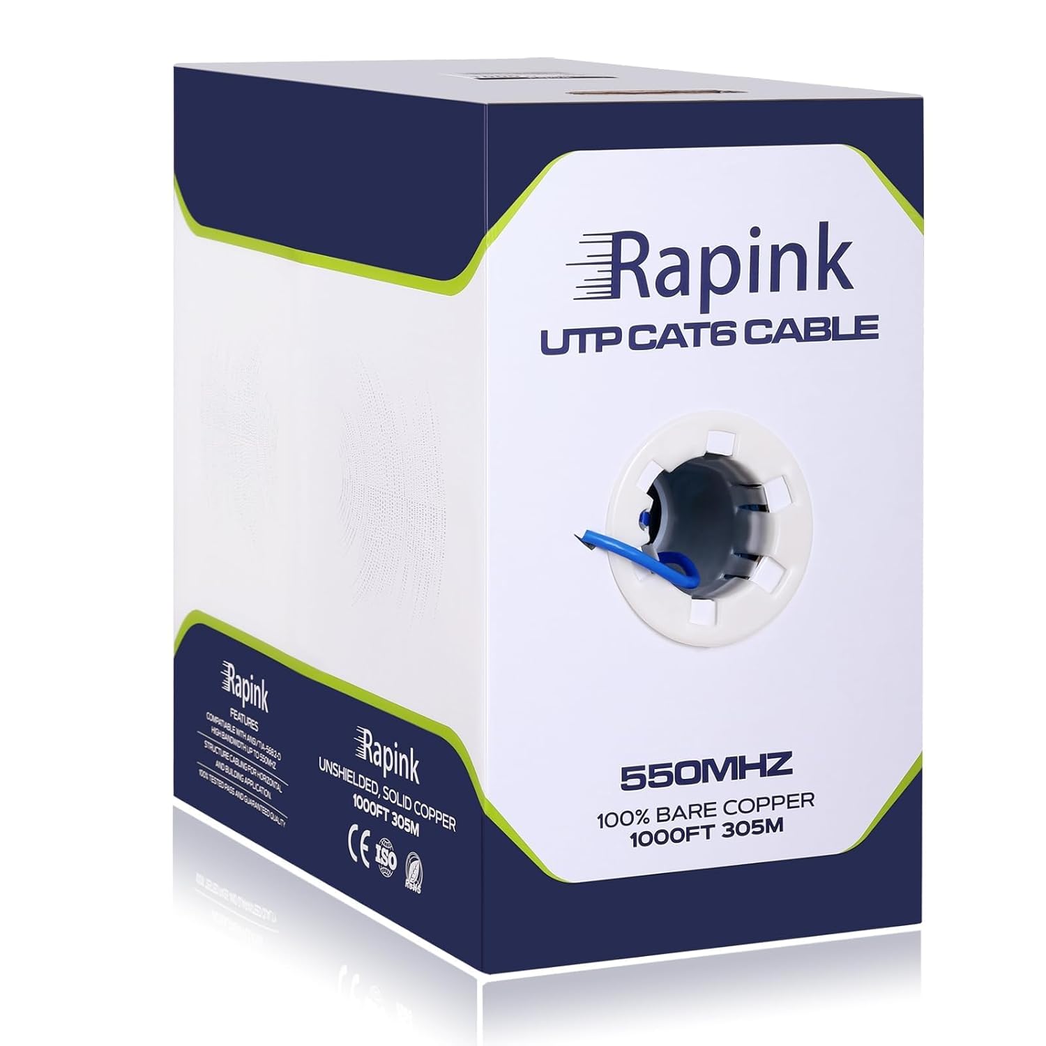 High-Performance Cat6 Ethernet Cable 1000ft for Fast Networking