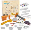 OWDEN 167 Pcs DIY Hand Stamped Jewelry Kit - Personalized Metal