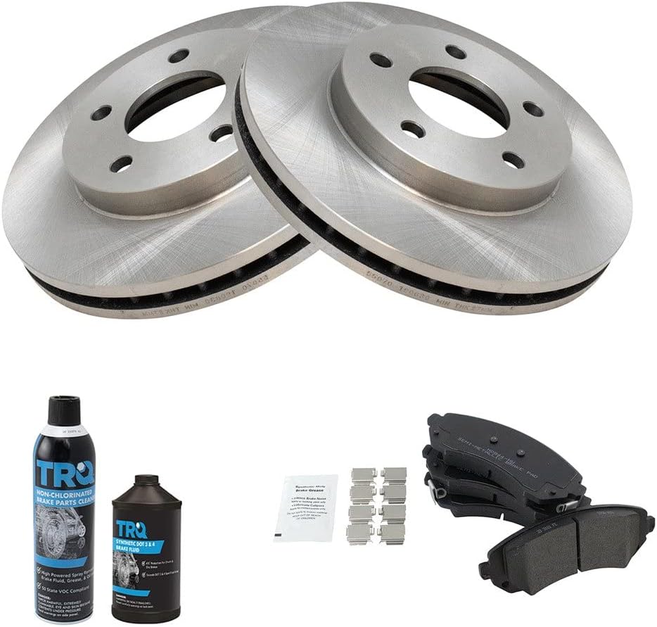 TRQ Front Brake Pad & Rotor Kit for Buick Rendezvous & Pontiac Aztek