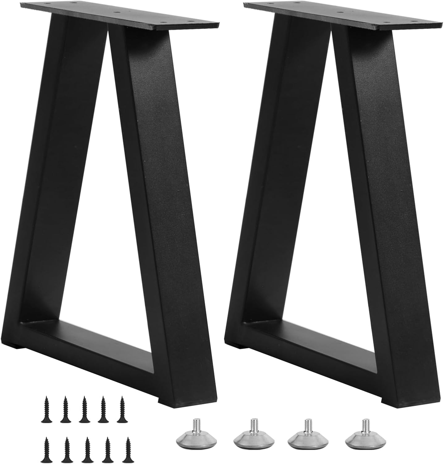 16 Inch Trapezoid Metal Bench Legs for DIY Furniture Projects