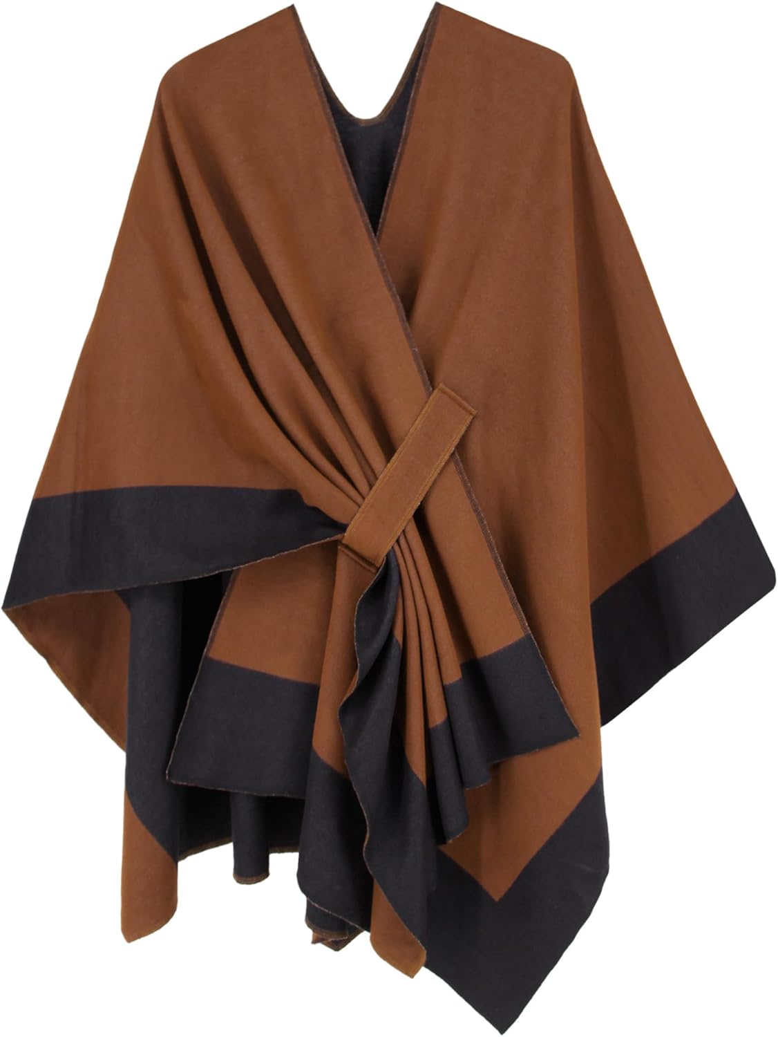 Moss Rose Women's Shawl Wrap Poncho for Fall and Winter Wear