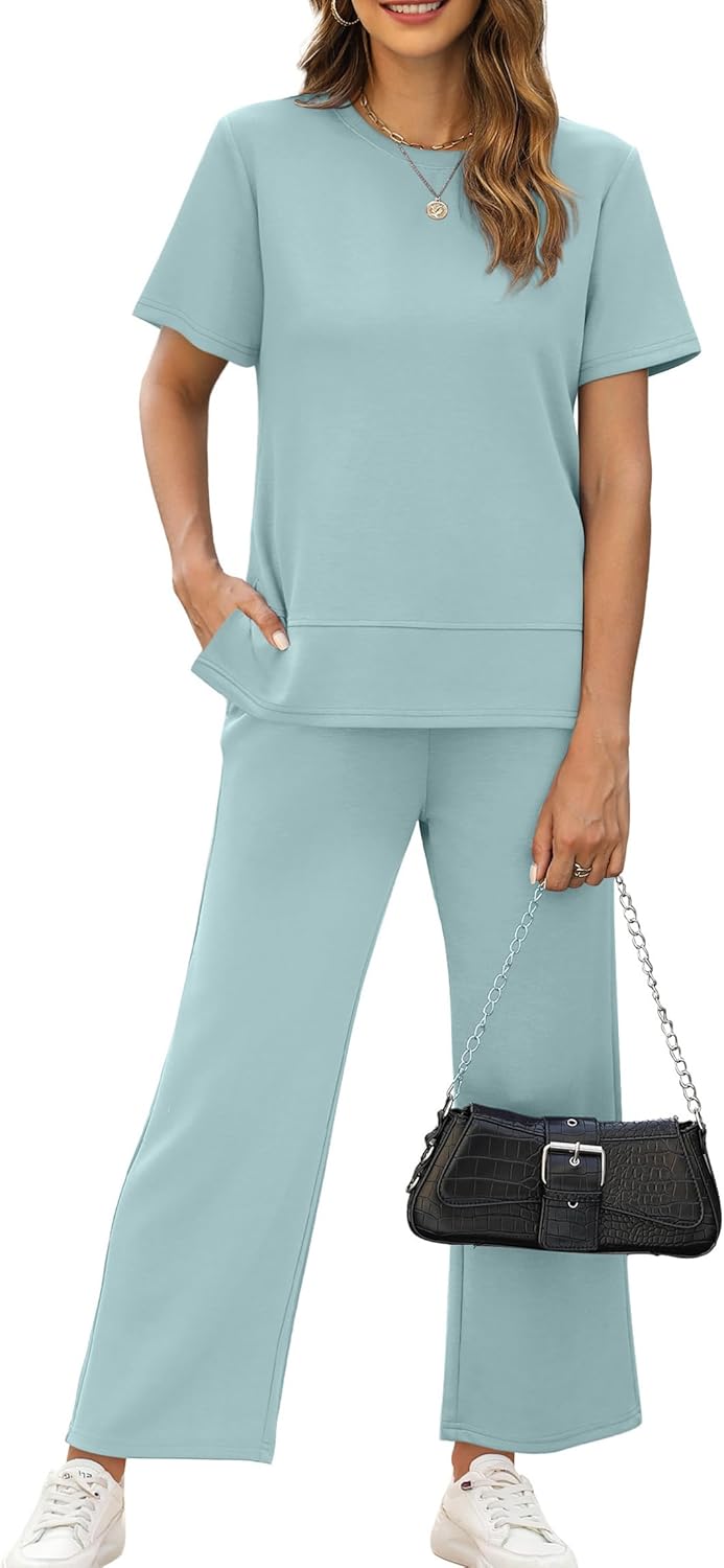 XIEERDUO Women's 2 Piece Lounge Set for Comfy Travel Outfits