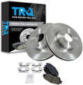 TRQ Front Brake Pad & Rotor Kit Compatible with 2005-2015 Toyota