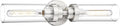 Emak Brushed Nickel Vanity Lights 22 in Modern 2-Light - Stylish