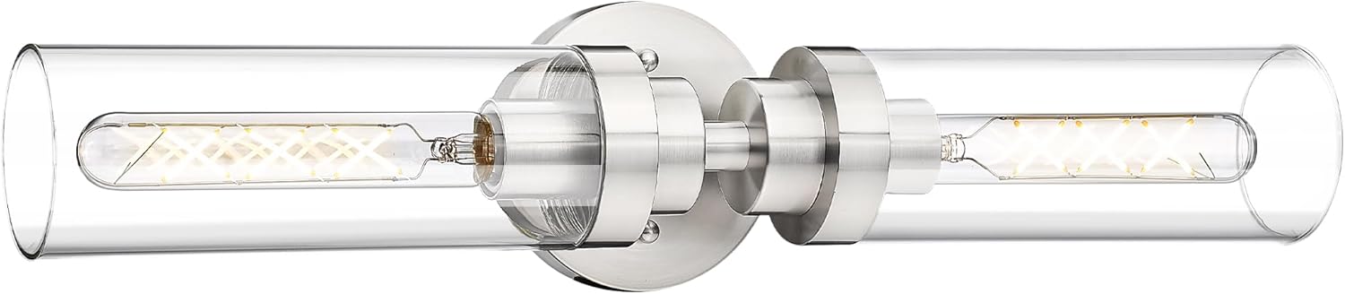 Emak Brushed Nickel Vanity Lights for Modern Bathroom Decor