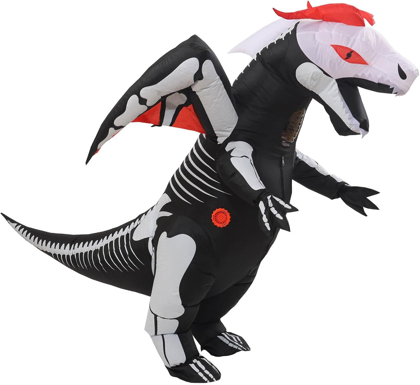 Inflatable Skeleton Dinosaur Costume for Kids Halloween Fun
