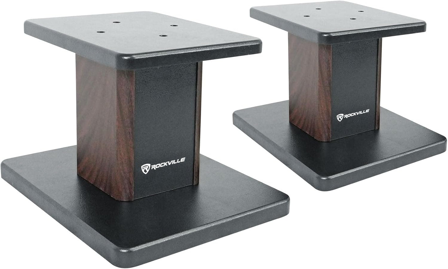 Rockville RHT8D Desktop Speaker Stands for Optimal Audio Positioning
