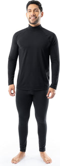 Fruit of the Loom Sueded Jersey Mock Neck Thermal Set - Lightweight