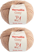 Cozy Yarn Worsted Weight Baby Alpaca 2-Pack - Ultra-Soft Dusty Rose