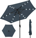 7.5ft Outdoor Solar Market Umbrella with LED Lights for Patio