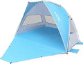 G4Free Large Pop up Beach Tent for 3-4 Person - UPF 50+ Portable Sun