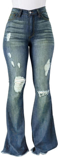 Vintage Bell Bottoms Flare Jeans for Women High Waist Ripped Women's