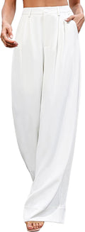 Women's High Waist Wide Leg Palazzo Pants - Flattering Office Staple