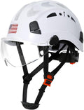 AOLAMEGS Construction Safety Hard Hat - Visor, Reflective, Vented