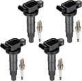 Set of 4 UF333 Ignition Coil Pack and 7092 Spark Plugs Compatible