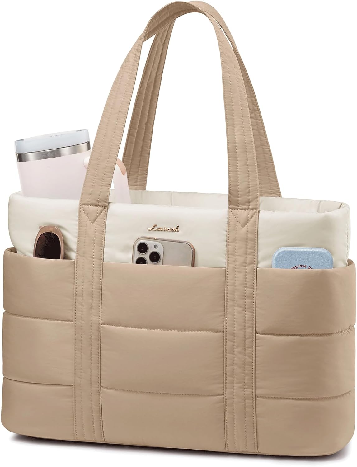 LOVEVOOK Large Puffer Tote Bag for Women - Stylish and Versatile