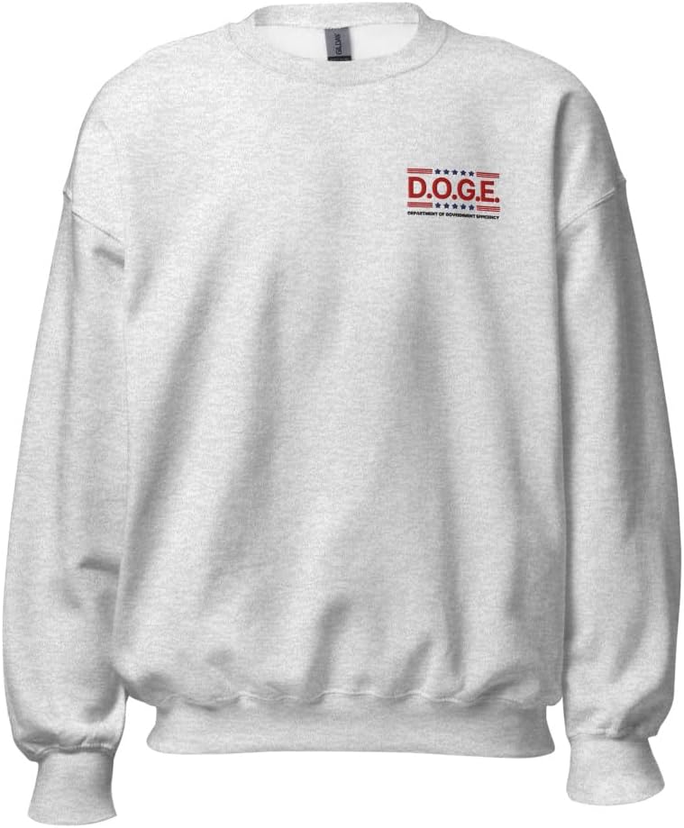 DOGE Department of Government Efficiency Embroidered Unisex Sweatshirt - JR Charm