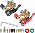 Car Battery Terminal Connectors 2 Pcs 4-Way Quick Release