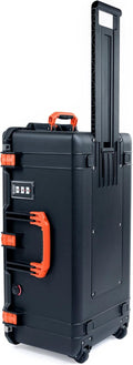 Pelican Color Case 1626 Black & Orange with Wheels - Tough Transport