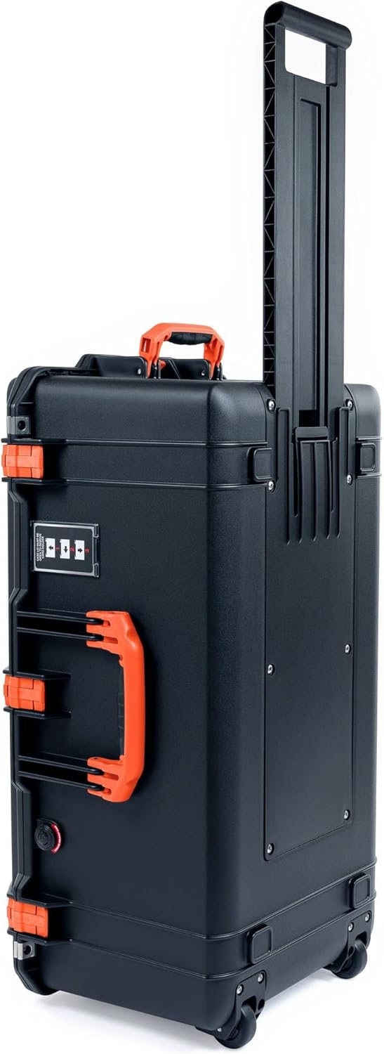 Pelican Color Case Black & Orange 1626 with Wheels for Storage