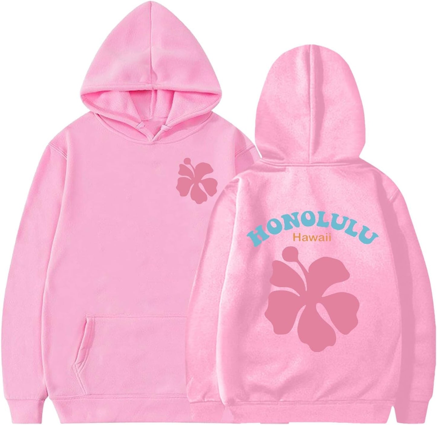 Palm Puff Letter Graphic Oversized Hoodie for Girls - Cozy Fall Style!