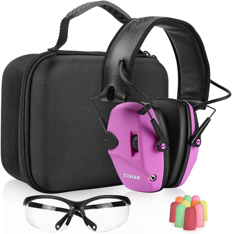 ZOHAN EM054 Electronic Ear Protection for Shooting Range Use