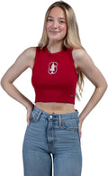 Cut-Off Tank Top for Women - Fitted Cropped Game Day Tank