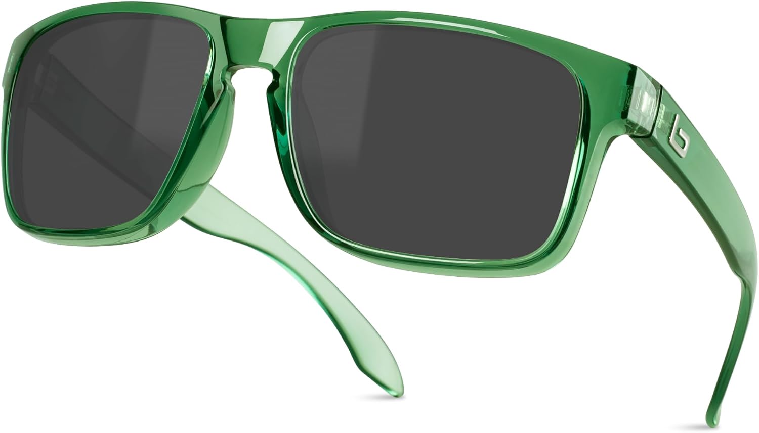 Bnus Italy Made Classic Sunglasses with Polarized Glass Lenses