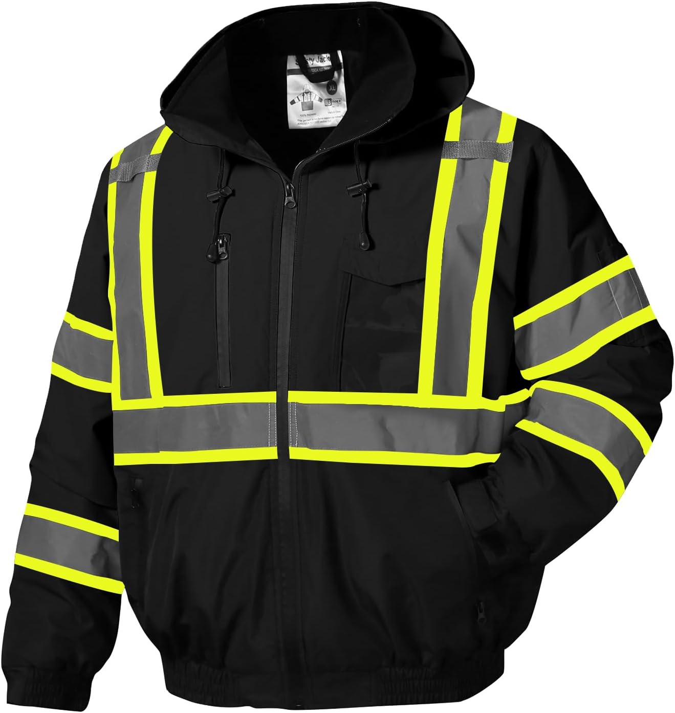 High Visibility Reflective Jackets for Men - Waterproof Safety Gear