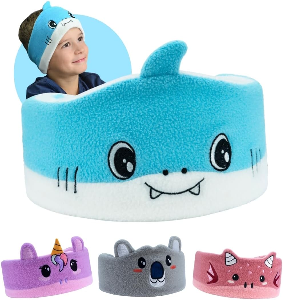 Safe & Comfy Kids Bluetooth Headband - Finny The Shark