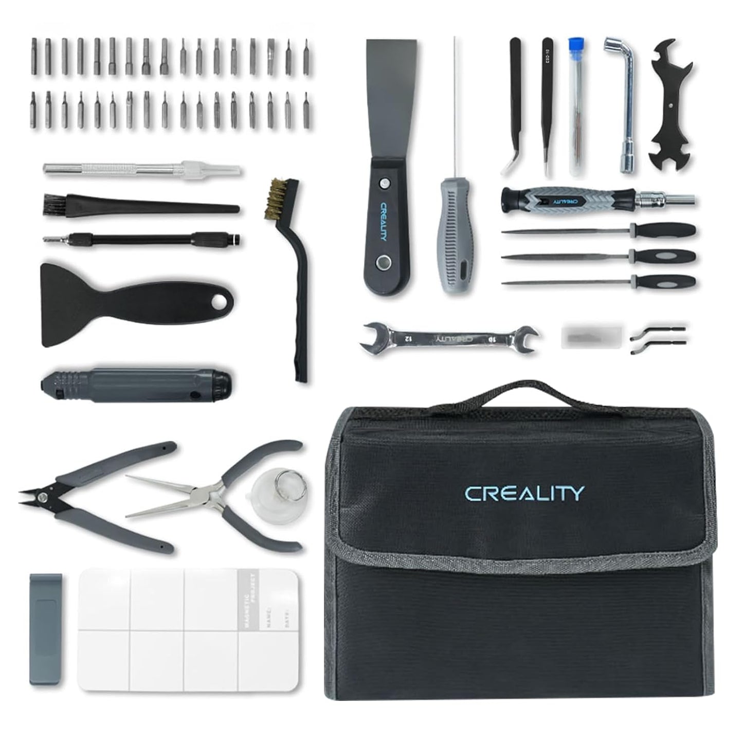Creality 3D Printer Tools Kit - 74 Essential Pieces for Printing