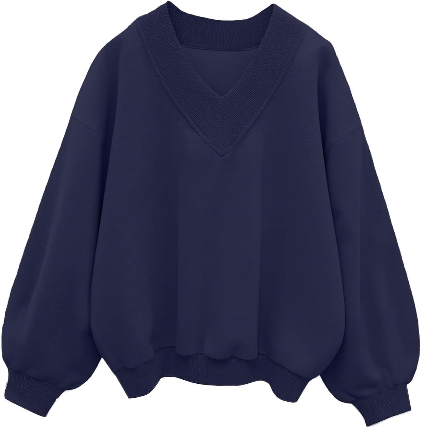 Hilinker Womens V Neck Oversized Sweatshirts for Casual Style