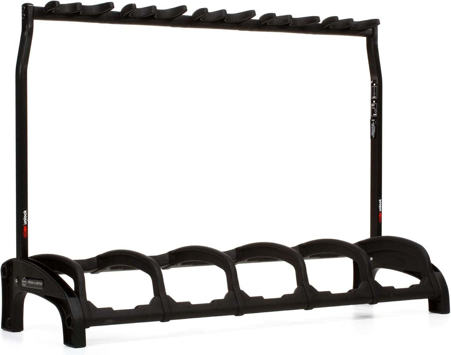 K&M Guardian 5 Guitar Stand | Holds 5 Guitars | Space Saver