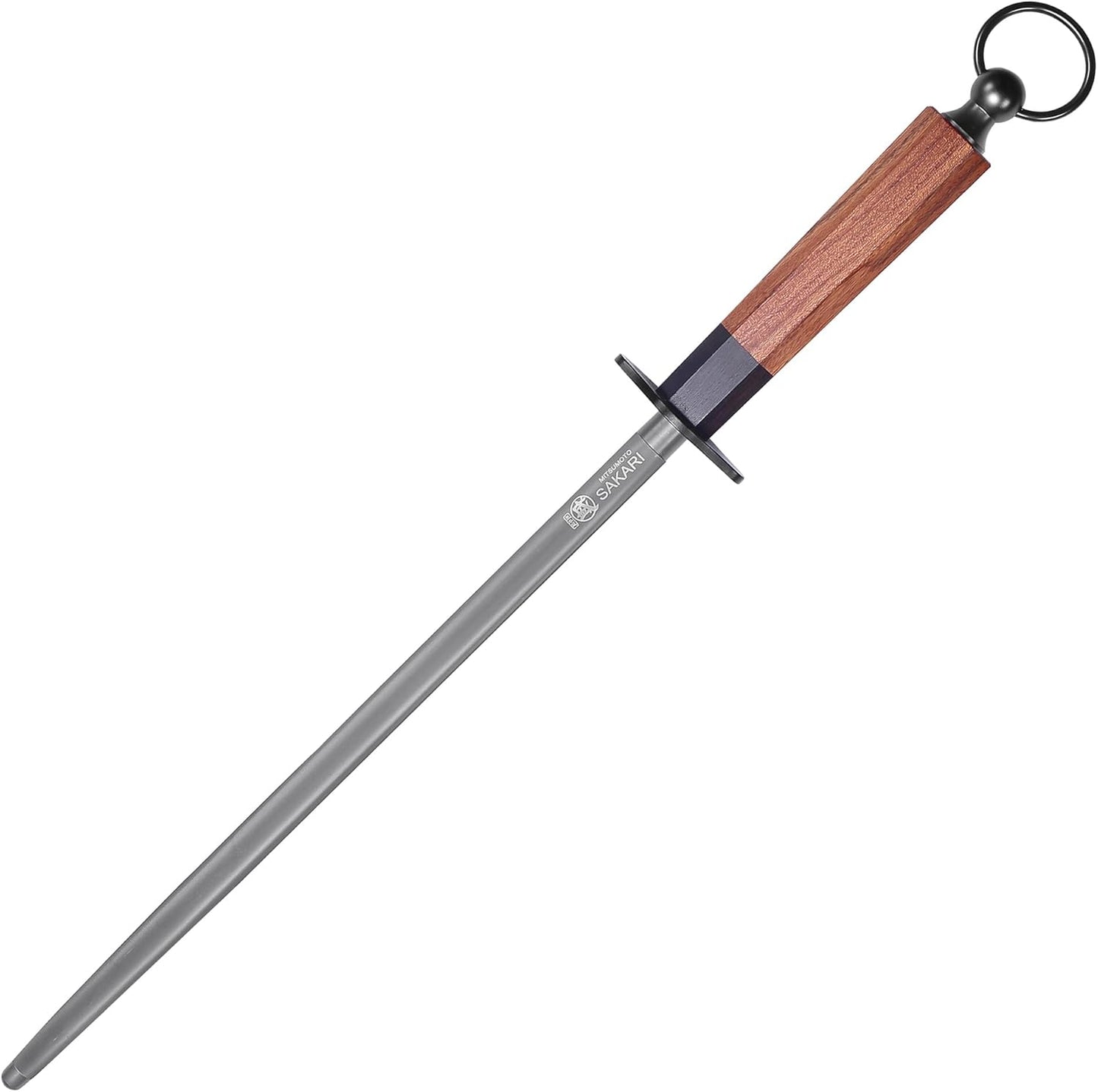 MITSUMOTO SAKARI 12 Inch Round Honing Rod for Perfect Blades
