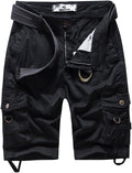 Women's Cotton Relaxed Fit Multi-Pocket Bermuda Cargo Shorts
