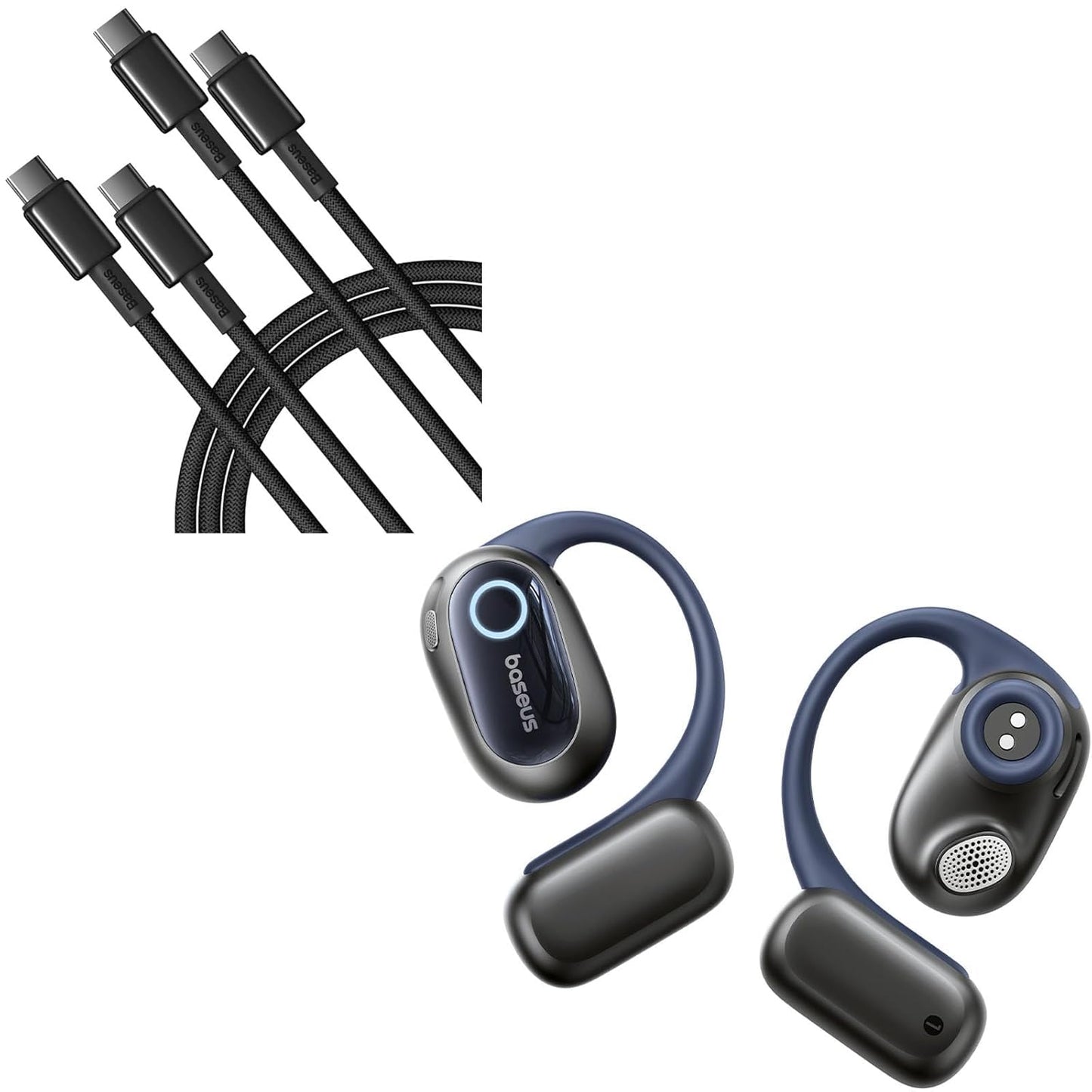 Baseus USB C Cable 2-Pack + Bowie MF1 Earbuds: Hi-Res Audio