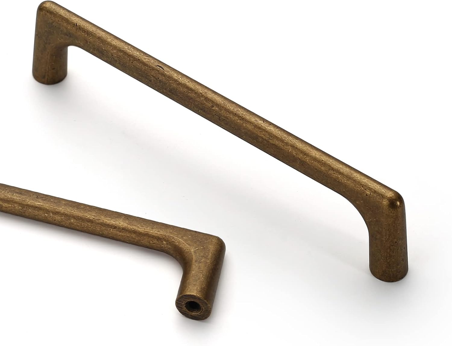 Antique Brass Cabinet Pulls - 10 Pack 5 Inch Handles for Upgrades