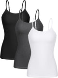 Cotton Camisole Tops for Women with Shelf Bra - Soft Basic Cami