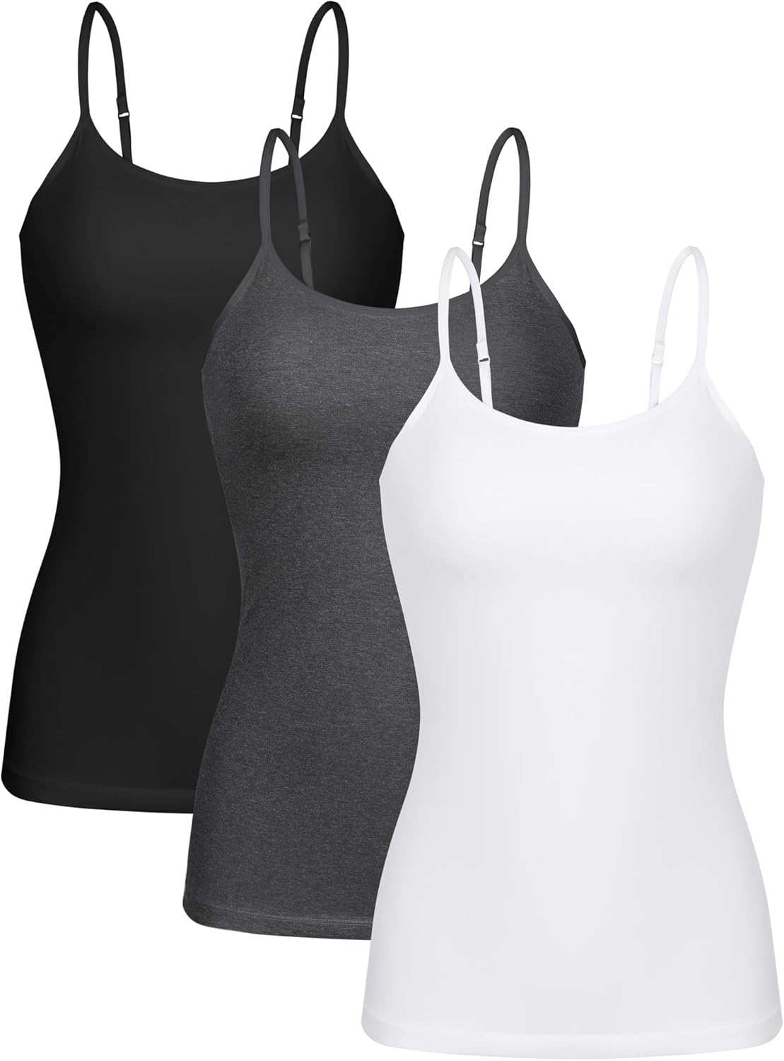 BeautyIn Cotton Camisole Tops for Women with Adjustable Straps