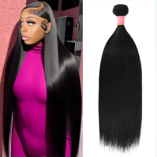 24 Inch Straight Bundles Human Hair 100% Unprocessed Brazilian Hair