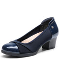 DREAM PAIRS Women's Low Chunky Block Pumps - Comfortable (Style CWSV)