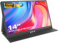 KYY Portable Monitor 14in FHD 1080P Travel Monitor - Slim Dual-Port