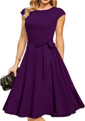 Women's Cocktail Dresses Tea Length - Modest Formal Wedding Guest