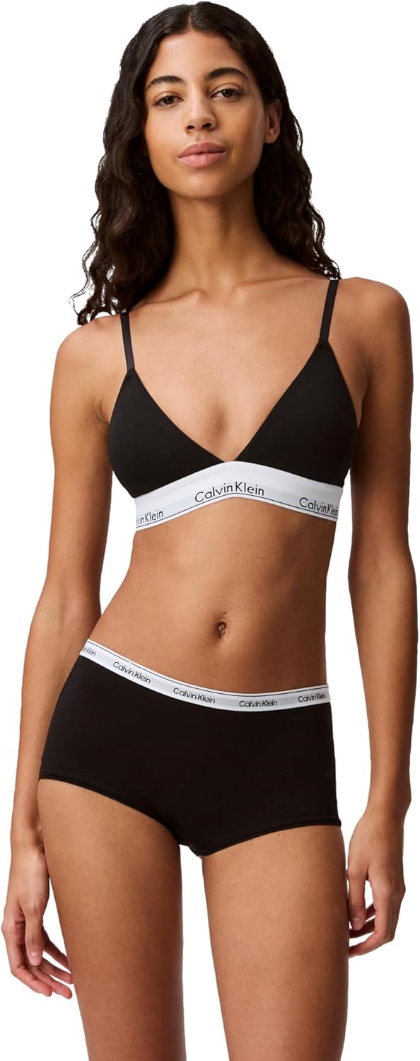Calvin Klein Women's Modern Cotton Lightly Lined Triangle Bralette