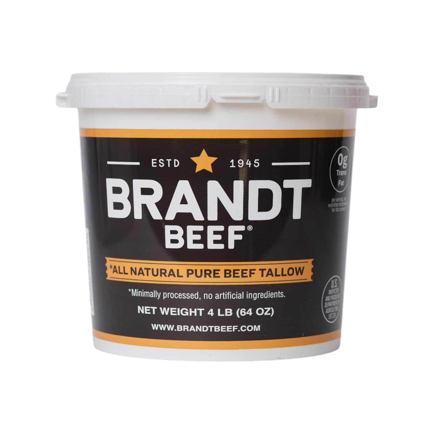 Brandt Beef Tallow 100% Pure for Cooking, Skincare & Crafts